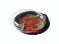Hot Form Plastbakke rund salatbowle APET sort 400ml v490 400stk/ka