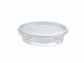 PLUS PACK Plastbakke m/hængsl. låg 50stk R-PET oval 150ml 148x112x31mm