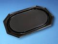 Inde Plast Cateringfad A-PET sort stor 550×360×30mm oval 10x10stk/kar