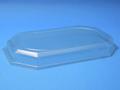 Inde Plast Låg/t Cateringfad stor oval 565x375x63mm klar 50stk/kar