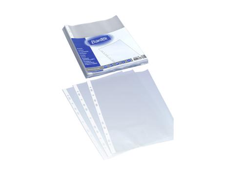 BANTEX Plastlomme Bantex A4 0,04mm præget 100stk/ pak (100400921)