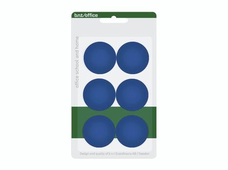 BNT Magneter bnt blå Ø30mm blister 6stk/pak (884601)