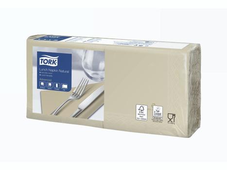 TORK 477350 Advanced servietter 33x33cm natur 200stk (477350*10)