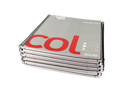 BANTEX Col College Blokk A4 Linjert 4H 70 ark 70g (100051859*10)
