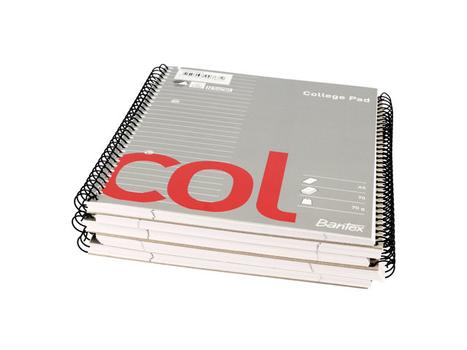 BANTEX Col Kollegieblok A5 linieret 2H 70 ark 70g (100051863*5)