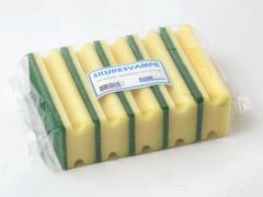 Cleanline Skuresvamp Cleanline m/håndtag grøn 7x15cm