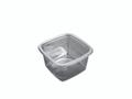 Færch Plastbakke 4057 firkantet APET klar 102x102x57mm 350ml 520/kar