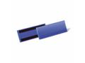 DURABLE Lagerlomme/etiketholder m/magnet 210x74mm mørkblå
