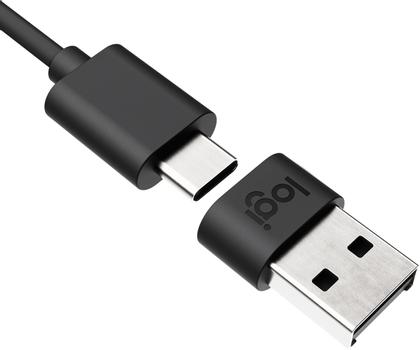 LOGITECH ZONE WIRED USB-A ADAPTER GRAPHITE WW CABL (989-000982)