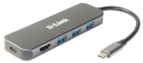 D-LINK 5-in-1 USB-C Hub with HDMI/ Power Delivery (DUB-2333)