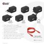 CLUB 3D Travel Charger 65W GAN technology 1xType-C 2xType-C PD 3.0 support (CAC-1913EU)