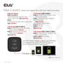 CLUB 3D Travel Charger 65W GAN technology 1xType-C 2xType-C PD 3.0 support (CAC-1913EU)