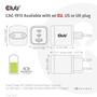 CLUB 3D Travel Charger 65W GAN technology 1xType-C 2xType-C PD 3.0 support (CAC-1913EU)