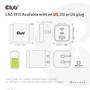 CLUB 3D Travel Charger 65W GAN technology 1xType-C 2xType-C PD 3.0 support (CAC-1913EU)