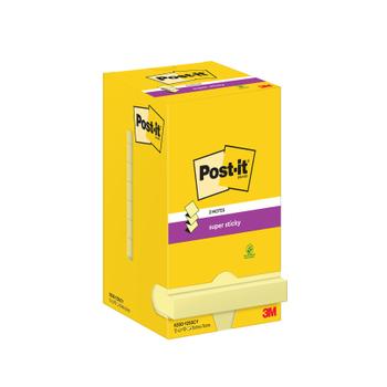 POST-IT Super Sticky z-notes 76x76mm gul 12stk (7100290161)