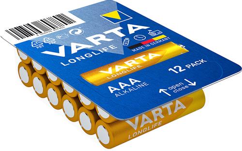 VARTA Batterie LONGLIFE AAA Micro  LR03                12St. (04103301112)