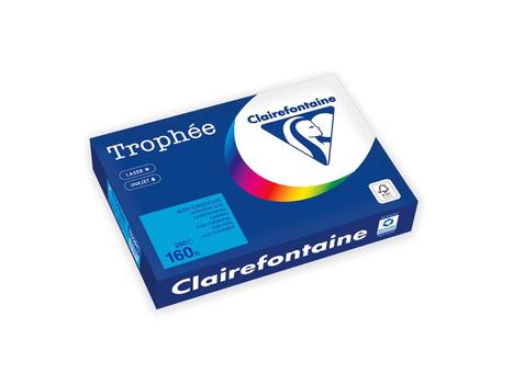 CLAIREFONTAINE Kopipapir TROPHEE A4 160g klarblå (250) (1022PC)