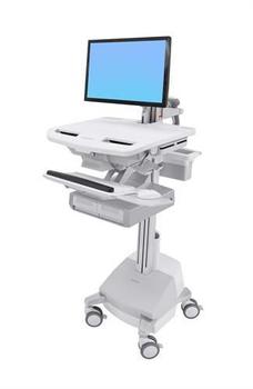 ERGOTRON STYLEVIEW CART+LCD ARM SLA POWERED DOUBLE DRAWER EU PERP (SV44-12A1-2)
