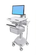 Ergotron StyleView Cart with LCD Arm, LiFe Powered, 2 Tall Drawers vogn - åpen arkitektur - for LCD-skjerm / tastatur / mus / CPU / bærbar / strekkodeskanner - TAA-samsvar
