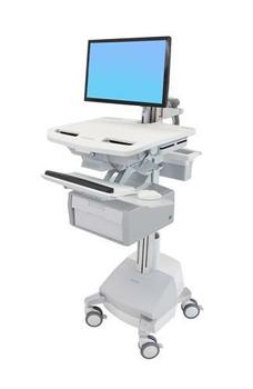 ERGOTRON STYLEVIEW CART WITH LCD ARM, SLA POWERED, TALL DRAWER, EU (SV44-12B1-2)