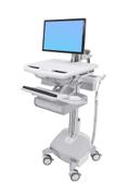 Ergotron StyleView Cart with LCD Arm, LiFe Powered, 2 Drawers vogn - åpen arkitektur - for LCD-skjerm / tastatur / mus / CPU / bærbar / strekkodeskanner - TAA-samsvar