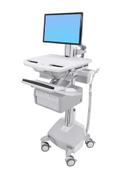 Ergotron StyleView Cart with LCD Pivot, LiFe Powered, 2 Tall Drawers vogn - åpen arkitektur - for LCD-skjerm / tastatur / mus / CPU / bærbar / strekkodeskanner - TAA-samsvar
