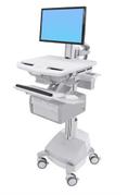 Ergotron StyleView Cart with LCD Pivot, SLA Powered, 2 Tall Drawers vogn - for LCD-skjerm / tastatur / mus / CPU / bærbar / strekkodeskanner - TAA-samsvar