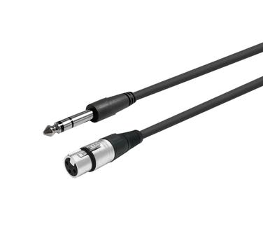 VIVOLINK XLR F to Stereo Jack 6.35mm, (PROAUDXLRFJACKS1)