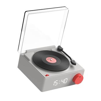 MOBILITY ON BOARD MOB Speaker Alarm Clock Vinyl Retro Grey (VS-80-GR1)