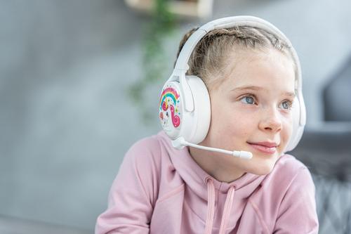 ONANOFF Kopfhörer für Kinder / Konzentration / Geräuschunterdrückung / Bluetooth / Weiß (BT-BP-COSMOSP-WHITE)