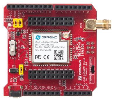 DRAGINO · LoRa · LA66 Arduino UNO Shield · LA66 Shield-EU868 (LA66 Shield-EU868)