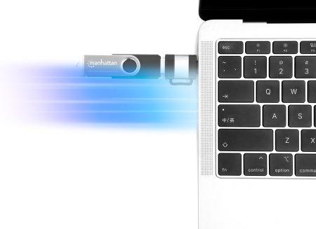 MANHATTAN 2-Piece Set: Usb-C To Usb-A  (356329)