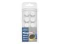 KUNDUNIKA Magnetknappar Actual 16mm vit 10/FP