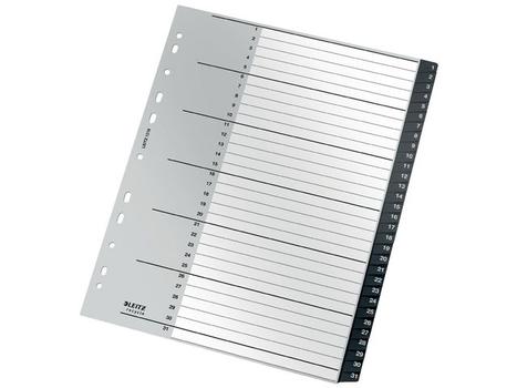 LEITZ Plastregister recycle A4 1-31 (12180000*10)