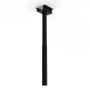 Hi-ND CEILING MOUNT+TELESCOPE PIPE 65-110CM BLACK RAL 9005-STR CEIL
