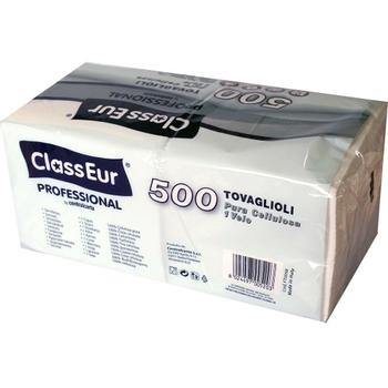 CLASSEUR Professional 33x33 cm 500 servietter hvid (120424-1)