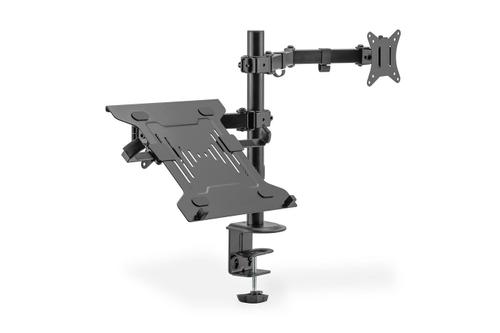 DIGITUS montior Arm with notebook tray 17-32IN 9 kg.m ax. clam p or gromm etmount NS (DA-90436)