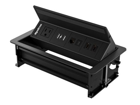 WYRESTORM Flip Up In-Desk Box w/ 2 HDMI, USBC, RJ45, USB Charging (Multi-Standard Mains) (IDB-400-MS)