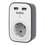 BELKIN SURGE PLUS ONE WAY 2.4 A 2 UNIVERSAL USB CHARG PORTS ACCS