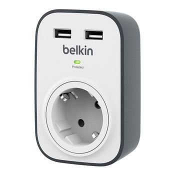 BELKIN SURGE PLUS ONE WAY 2.4 A 2 UNIVERSAL USB CHARG PORTS ACCS (BSV103VF)