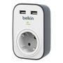BELKIN Surge plus Wallmount 1-f. +