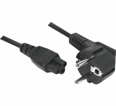 EXC | Powercord | CEE 7/7 (German/ Schuko) - IEC C5 (Mickey Mouse) | 1.8m | Black (EXC808350)