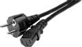 EXC AC Power Cord / Nätkabel / Apparatsladd 1.8m Black