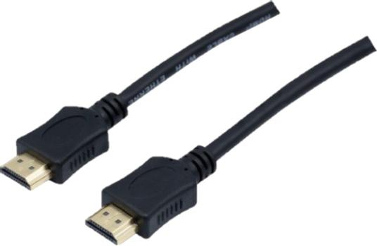 EXC High Speed HDMI cord with Ethernet+gold | HDMI - HDMI | Max 4096x2160 24Hz | Svart | 3m (EXC128893)