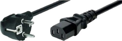 EXC | Powercord | CEE 7/7 - IEC C13 | 3m | Black (EXC580420)