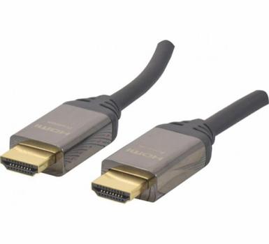 EXC Premium High Speed HDMI Cable with Ethernet | HDMI - HDMI | Max 3840x2160 60Hz | Svart | 5m (EXC127699)
