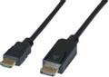 EXC DisplayPort 1.1 to HDMI cord Black | DisplayPort - HDMI | Max 1920x1080 | Svart | 3m