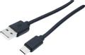 EXC USB CORD TYPE C -3m for 3A CHARGING | USB-A - USB-C | 2.0 | 3m | Sort