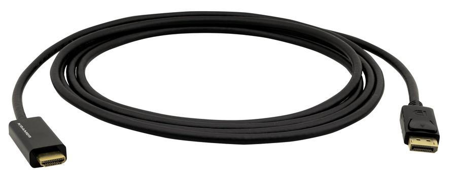 KRAMER C-DPM/ HM/ UHD | Active | DisplayPort - HDMI | Max 3840x2160 60Hz 4:4:4 | Svart | 0,9m (97-0611003)