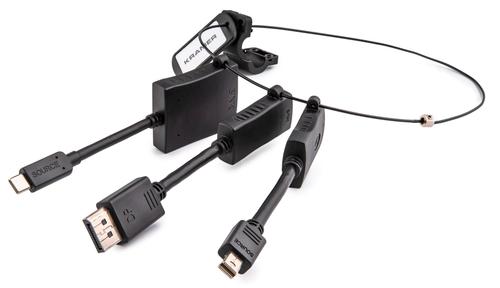 KRAMER AD-RING-9 | USB-C | Mini-DP | DisplayPort - HDMI | Max 3840x2160 60Hz 4:2:0 | Svart | 0,2m (99-9191041)